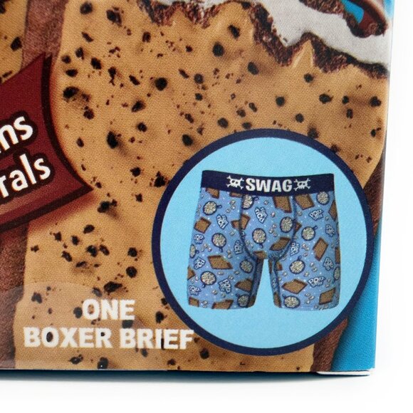 Pop-Tarts Marshmallow Hot Chocolate Boxer Briefs Mens Size Large Underwear Blue - Picture 3 of 7